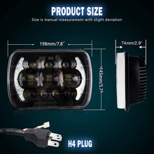 7x6 5x7 headlights Square Lights Led Headlight Sealed Beam Rectangular H6054 LED Headlight H6052 H6053 H6054 H6014 Wrangler Cherokee Xj Yj Pickup