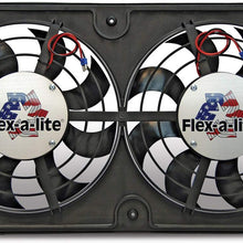 Flex-a-lite 412 Lo-Profile S-blade 12" Dual Electric Puller Fan