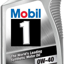 Mobil 1 96989 0W-40 Synthetic Motor Oil - 1 Quart (Pack of 6)