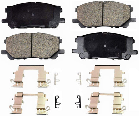PT Auto Warehouse PT1005 - Ceramic Disc Brake Pad Set - Front