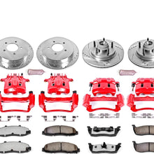 Power Stop KC1915-36 Front & Rear Z36 Truck and Tow Brake Kit with Calipers