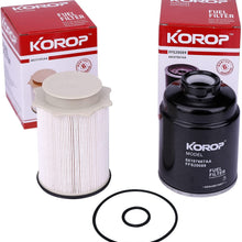 Fuel Filter Water Separator and Oil Filter Set Fits for Dodge Ram 6.7L Cummins Diesel 2013-2018 2500 3500 4500 5500 Replaces# 68197867AA 68157291AA 5083285AA