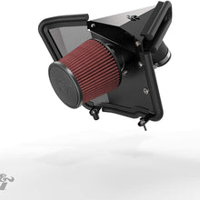 K&N Cold Air Intake Kit with Washable Air Filter: 2014-2015 Audi (A4, A5, A6) 2.0L L4, Black HDPE Tube with Red Oiled Filter, 69-9508T
