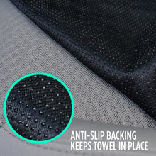BDK UltraFit Car Seat Towel Cover, Rear Bench with Black Trim – Waterproof Machine-Washable Sweat Protector, Ideal for Gym Swimming Surfing Running Crossfit, Universal Fit for Auto Truck Van and SUV