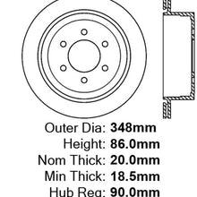 StopTech 127.65102L Sport Drilled/Slotted Rotor- Rear Left