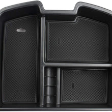 Reeauto Center Console Organizer for GMC Sierra Yukon Chevrolet Avalanche Chevy Silverado Tahoe Suburban 2007-2014 ABS Tray Armrest Storage Box