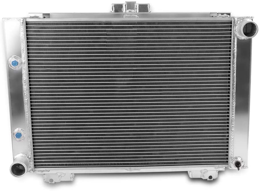 Silver Aluminum Performance Cooling Radiator Replacement for Ford Galaxie 500 500XL L6 V8 1964