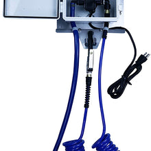 Qwix Mix | Windshield Washer Fluid Wall Mount Dispenser, 1.6 GPM Pump, Includes 25' Coil Hose & Nozzle