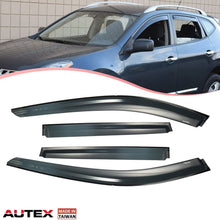 AUTEX Tape On Window Visor Compatible with Rogue 2014 2015 2016 2017 Side Window Deflector Rain Guard Sun Shade