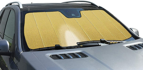 Intro-Tech NS-89-RG Gold Ultimate Reflector Custom Fit Folding Windshield Sunshade for Select Nissan Rogue Models