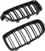 TERUIXI 1 Pair Black 3 Series Kidney Grille for 2012 2013 2014 2015 2016 2017 2018 F30 F31 Front Bumper Grill Gloss