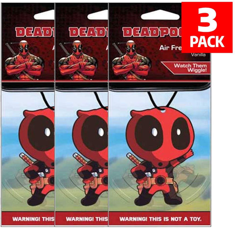 Plasticolor Marvel Deadpool Car Accessories - Deadpool Air Freshener Wiggler (3)