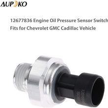 Aupoko 12616646 Oil Pressure Sensor Switch, 5.3 Oil Pressure Sensor Replaces# D1846A, 12677836, 12573107, 1S6713, PS308, Fits for Chevy, Silverado, Cadillac, Chevrolet, GMC, Pontiac, Buick Rainier