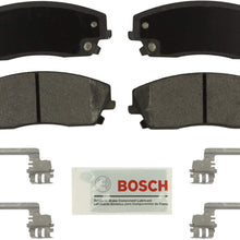 Bosch BE1056H Blue Disc Brake Pad Set with Hardware for Select Chrysler 300 and Dodge Challenger, Charger, Magnum - FRONT
