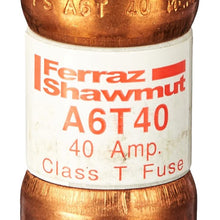 Mersen A6T40 600V 40A Class T Fuse, 10-Pack