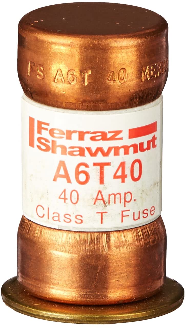 Mersen A6T40 600V 40A Class T Fuse, 10-Pack