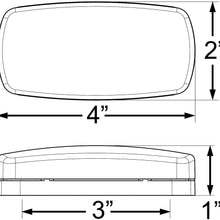 Optronics MC32RBS Surface Mount Maker/Clearance Light with Reflex, Red