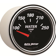 Auto Meter 1238 Designer Black II 2-1/16" Short Sweep Electric Water Temperature Gauge