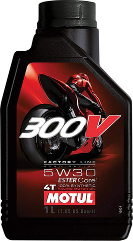 Motul 300V 5W30 Road 300 V Synthetic Racing Oil 1L, 1. liters