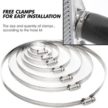 Silicone Coolant Radiator Hose Kit Clamps For Honda TRX450R TRX450 2004 2005 Black 2pcs