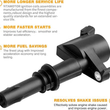 Ignition Coil Pack Compatible with 2005-2008 Ford F150 F250 F350 F450 F550 Super Duty Expedition Explorer Mustang - Lincoln Navigator Mark LT - Mercury Mountaineer 4.6L 5.4L 6.8L V8 - Set of 8