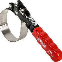 ARES 56039 - 4-in-1 Swivel Oil Filter Wrench - 2 3/8" to 4 3/8" (60mm to 110mm) Capacity - 180 Degree Swivel for Better Access, Self-Tightens on Filter
