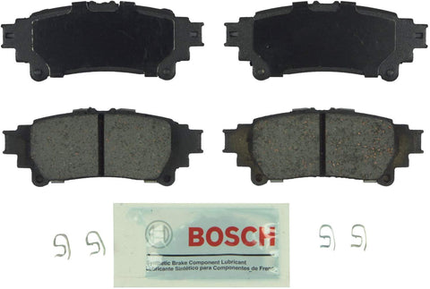 Bosch BE1391 Blue Disc Brake Pad Set for Select Lexus GS350, GS450h, IS250, IS350, RC350, RX350, RX450h; Toyota Highlander, Prius V, Sienna - REAR