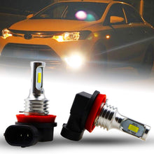 H11 LED Fog Light Bulbs Extremely Bright 3570 12V H8 H16 H11 LED Bulbs Replacement for Cars, Trucks 2pcs, 6000K White