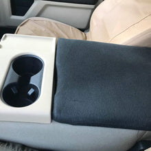 MOEBULB Center Console Lid Armrest Soft Pad Protector Cushion Cover Compatible for 2010-2018 Ford F150 F250 Truck SUV (Without Latch Opening Hole)