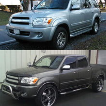 AUTOSAVER88 Headlight Assembly Compatible with 2005-2006 Toyota Tundra Double/Crew Cab, 2005-2007 Sequoia, Chrome Housing Clear Lens (Not suitable for Regular Cab and Assess Cab)