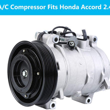 Honhill AC Compressor and A/C Clutch for 2003 2004 2005 2006 2007 Honda Accord 2.4L L4