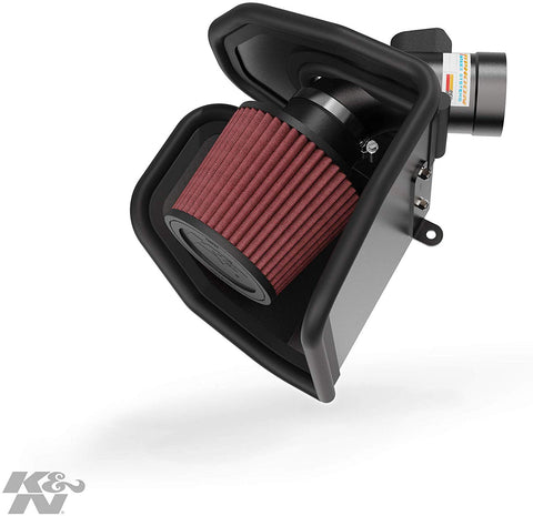K&N Cold Air Intake Kit with Washable Air Filter: 2014-2019 BMW/Mini Cooper (X1, X2, Active Tourer, Gran Tourer, Clubman, Countryman, S) L4, Black Metal Finish with Red Oiled Filter, 69-2026TTK