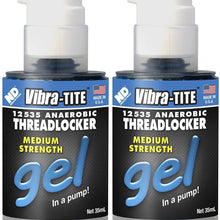 Vibra-TITE 125 Removable Medium Strength Gel Anaerobic Threadlocker, 35 ml Pump, Blue (Тwo Рack)