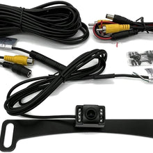 Ensight Auto Hidden License Plate Tag Camera with IR Nightvision sensors and Optional Parking Lines