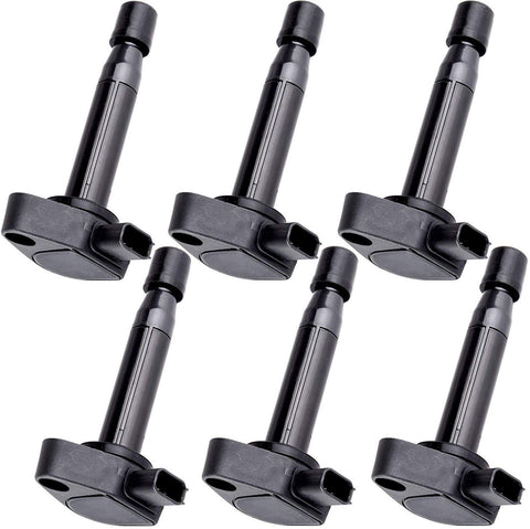 cciyu Pack of 6 Ignition Coils for Acura CL/RL/TL Honda Odyssey/Accord/Pilot/Ridgeline Saturn Vue 1999-2010 Fits for UF242 5C1013