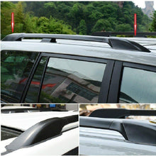 RANZHIX 4Pcs Roof Rack Cover Shell Set Black ABS Car Roof Luggage Rack Bar Rail End Cap Protective Cover Shell Fit for Toyota Land Cruiser Prado Fj120 2003-2009