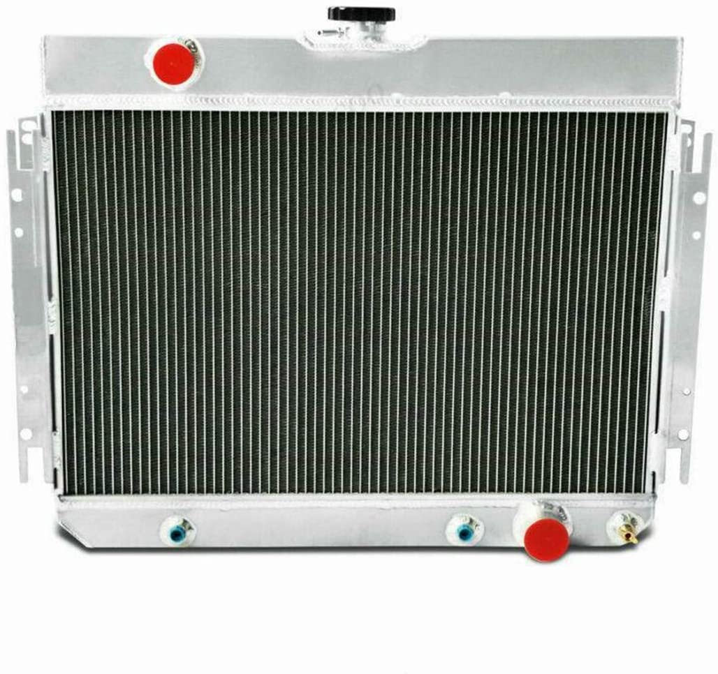 Primecooling 56MM 3 Row Core Aluminum Radiator for Impala Chevelle/Many Chevy GM Gars 1963-68