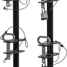 Buyers Products LT18 2 Channel Lockable Trimmer Rack, 2-Position, Black