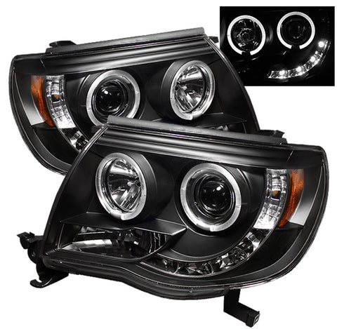 Spyder Auto 5011916 LED Halo Projector Headlights Black/Clear