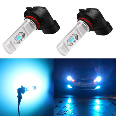 Alla Lighting H10 LED Fog Light Bulb, 9145 9140 9040 9045 ETI 56-SMD 3800 Lumens Extremely Super Bright Cars Trucks 9145 CANBUS LED Lights, 8000K Ice Blue