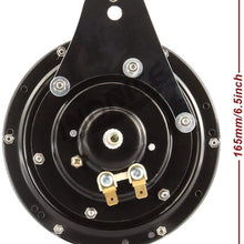 Black CNC motorcycle beveled horn kits For Harley big twin street road king electra glide 1991-2020
