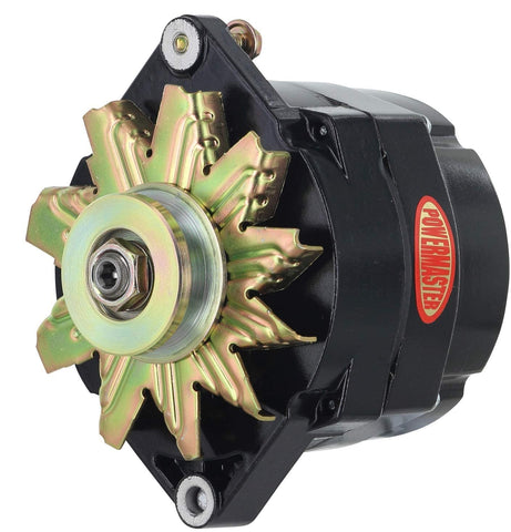 Powermaster 8-56101 Black Alternator (Upgrade 100A 1V Pulley 1 Wire Motorola Replacement 1