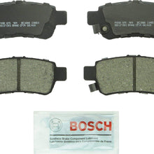 Bosch BC1088 QuietCast Premium Ceramic Disc Brake Pad Set For 2005-2010 Honda Odyssey; Rear