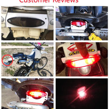 Evomosa Motorcycle Taillight Universal Brake Stop Light ATV Tail Light for Harley Honda BMW Suzuki