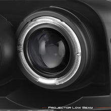 For Ford F-Series SuperDuty 00-04 Excursion Black Bezel Dual Halo Projector Headlights Replacement Pair