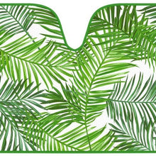 BDK Tropical Leaves Auto Windshield Sun Shade for Car SUV Truck - Balmy Fern - Double Bubble Foil Jumbo Folding Accordion - AS-768