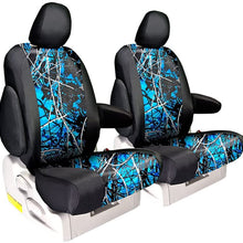 Front Seats: ShearComfort Custom Moon Shine Seat Covers for Toyota Corolla (2020-2020) in Undertow Camo Solid for Regular Buckets w/Adjustable Headrests (L, LE, Hybrid, or XLE Models Only)
