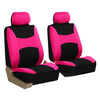 FH Group FB030PINK-COMBO Seat Cover Combo Set with Steering Wheel Cover and Seat Belt Pad (Airbag Compatible and Split Bench Pink)