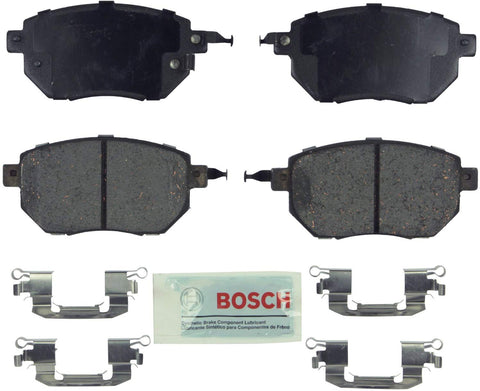 Bosch BE969H Blue Disc Brake Pad Set with Hardware for Select Infiniti: FX35, FX45; and Nissan: Altima, Maxima, Murano - FRONT