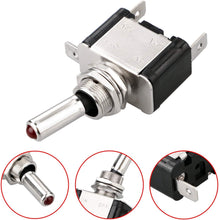 5pcs SPST LED Lighted Rocker Toggle Switch Linkstyle Marine Toggle Switch, On-Off LED Toggle Switch 12V 20A for Car RV Vehicles Truck Boat